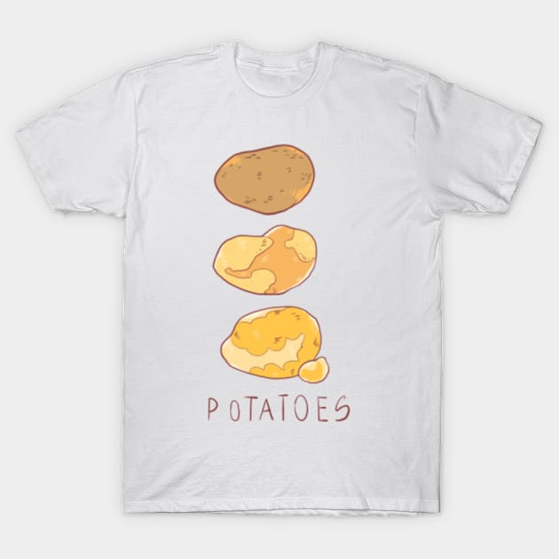 Potatoes T-Shirt by Mob0